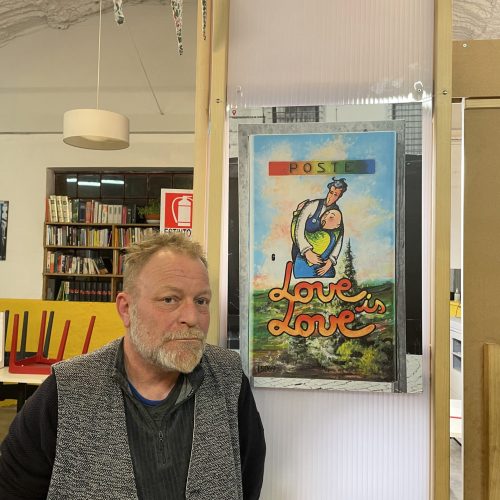 Lucio Sartori presso la Ronda della Carità